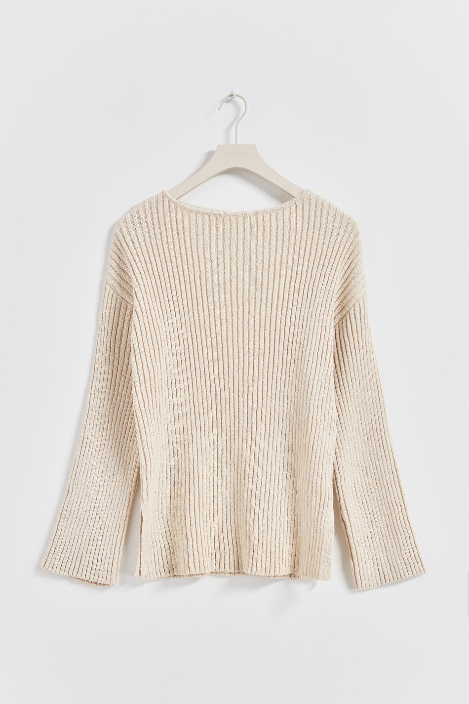Knitted boatneck sweater