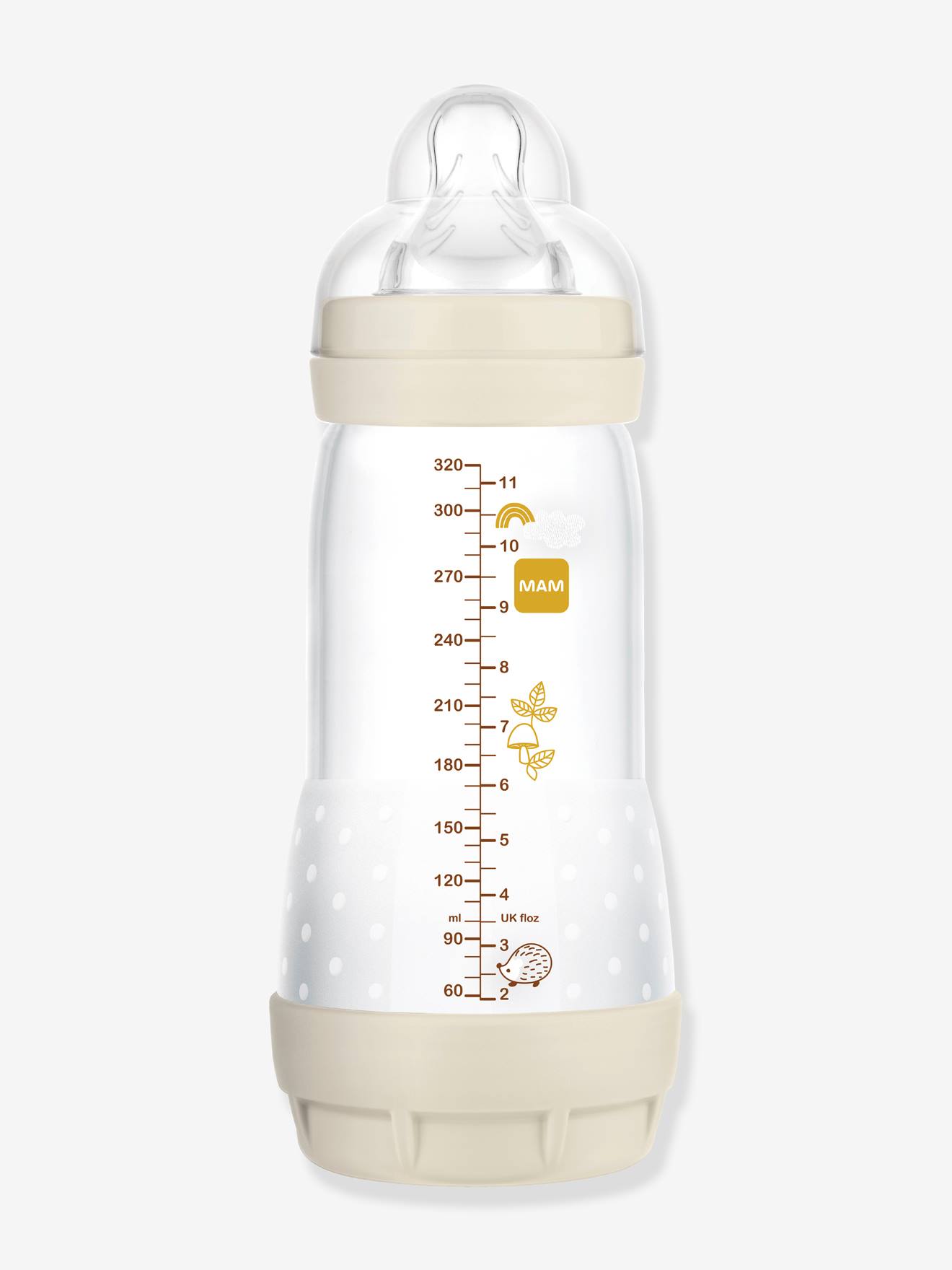 Biberon 320 ml MAM Easy Start anti-colique Time for Love lin