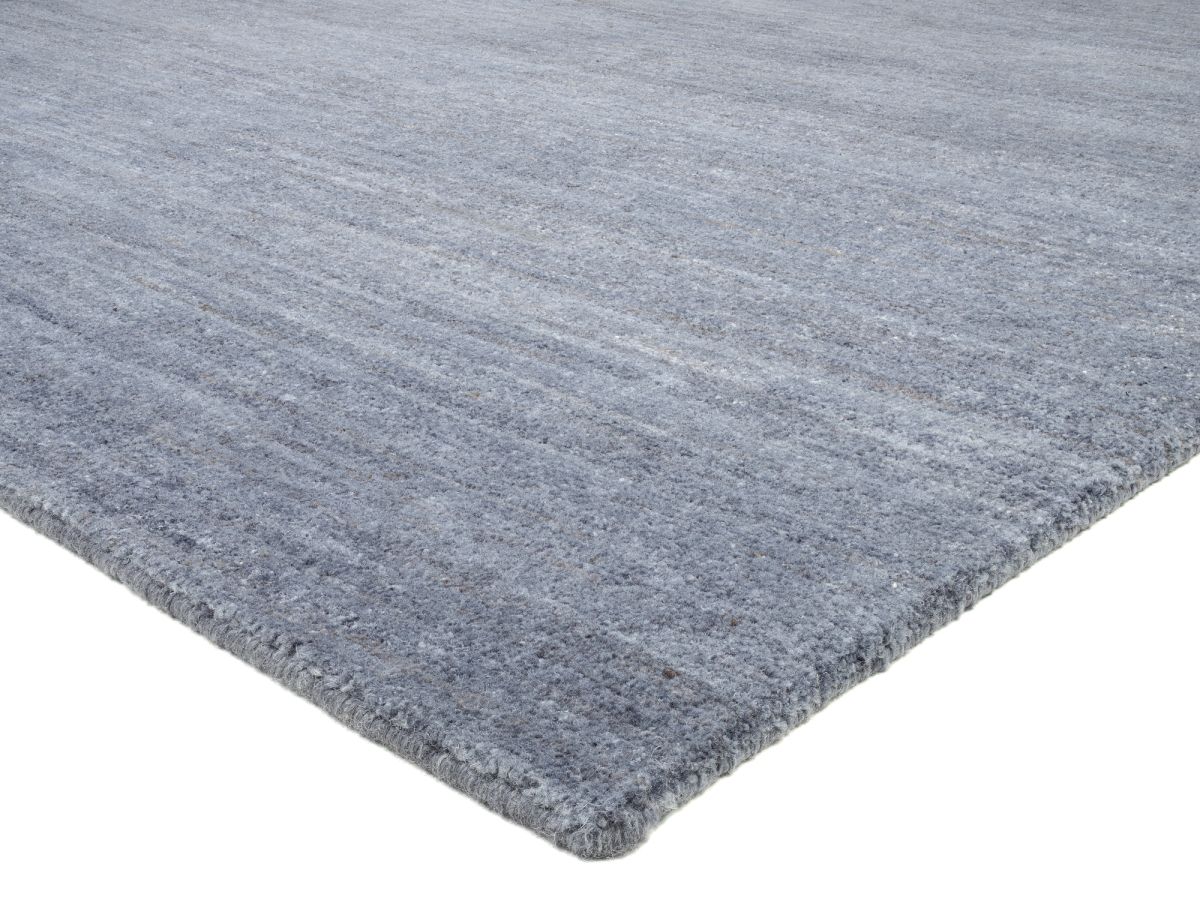 Teppich aus Nepal Himali Uni Grau-Blau 170 x 240 cm