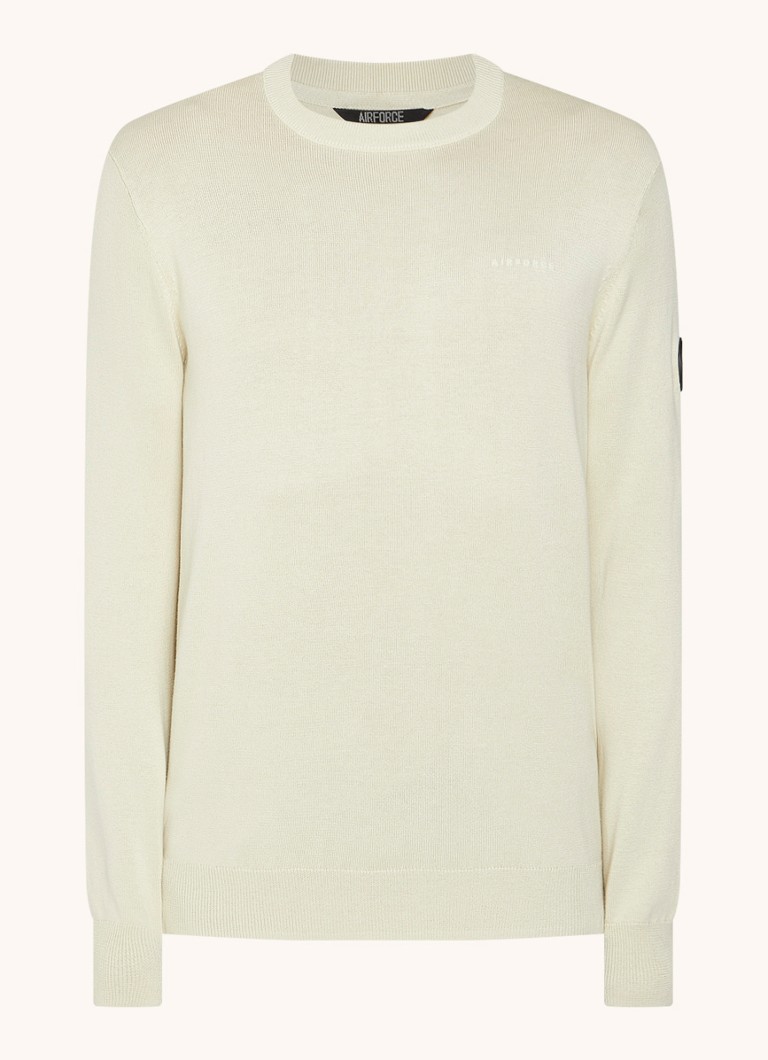 Airforce Fine-knit round-neck pullover