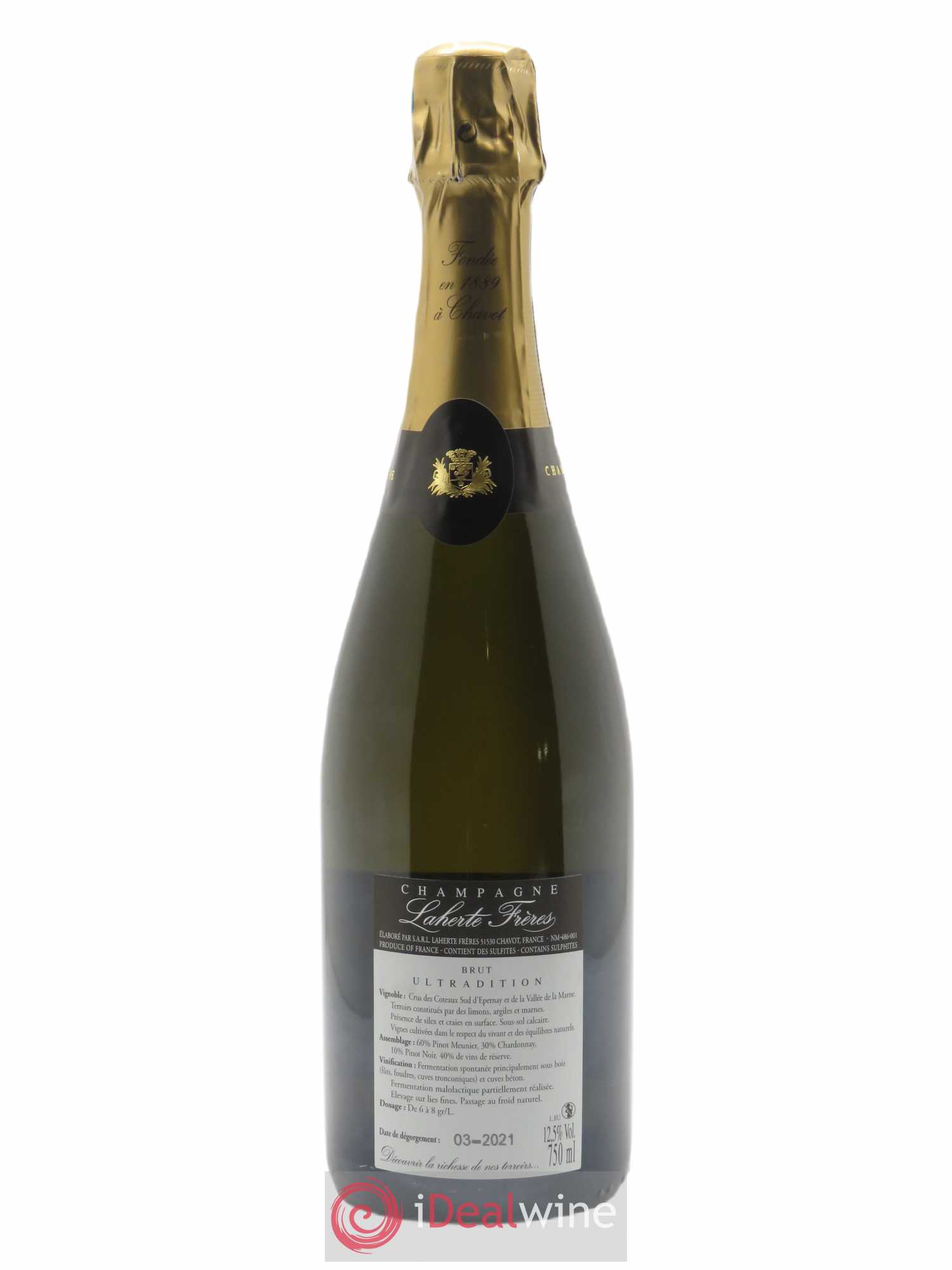 Ultradition Brut Laherte Frères   - Lot de 1 Bouteille