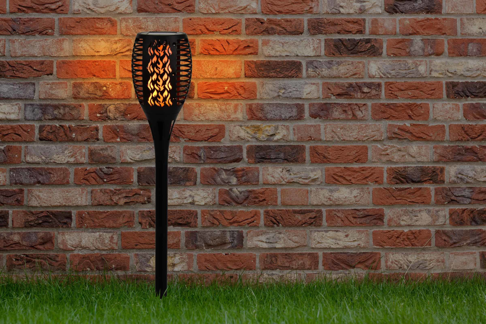 Solarleuchte Fackel mit Erdspieß