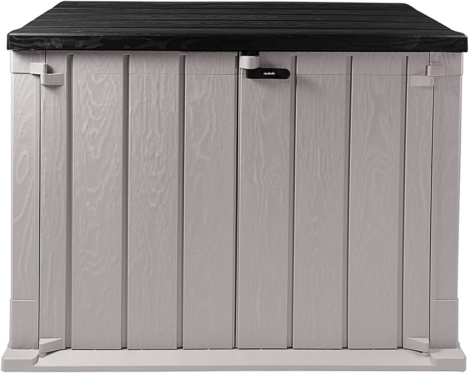 ONDIS24 Gartenbox Mülltonnenbox Storer Light XL Gerätebox abschließbar, für 2 Mülltonnen (1330 Liter) robust, wetterfest, belastbar