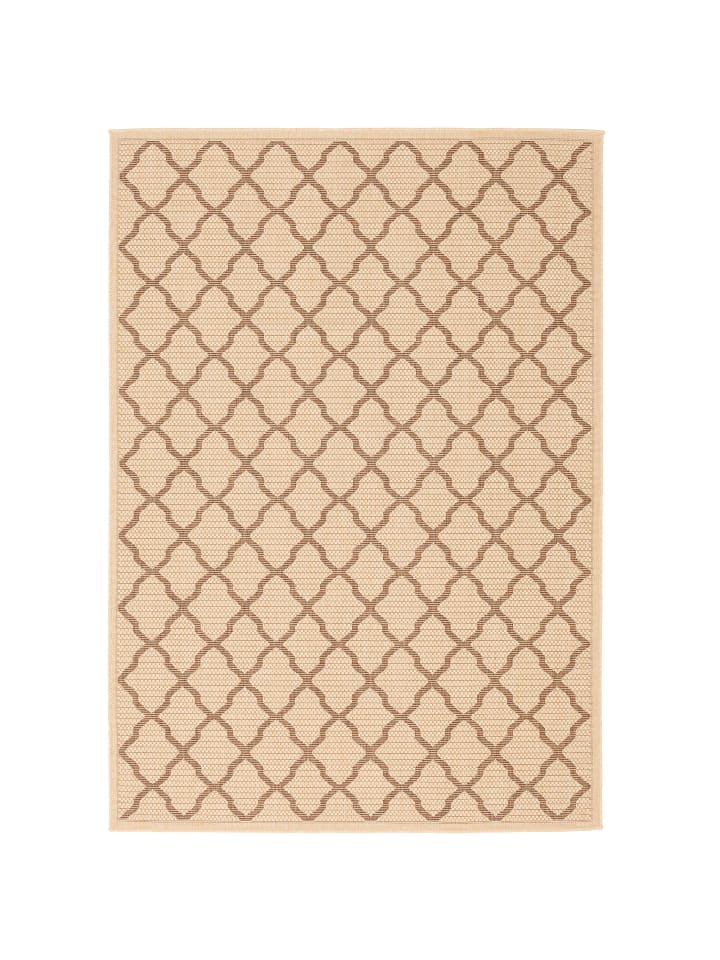 Pergamon In & Outdoor Teppich Flachgewebe Valencia Modern in Beige günstig kaufen