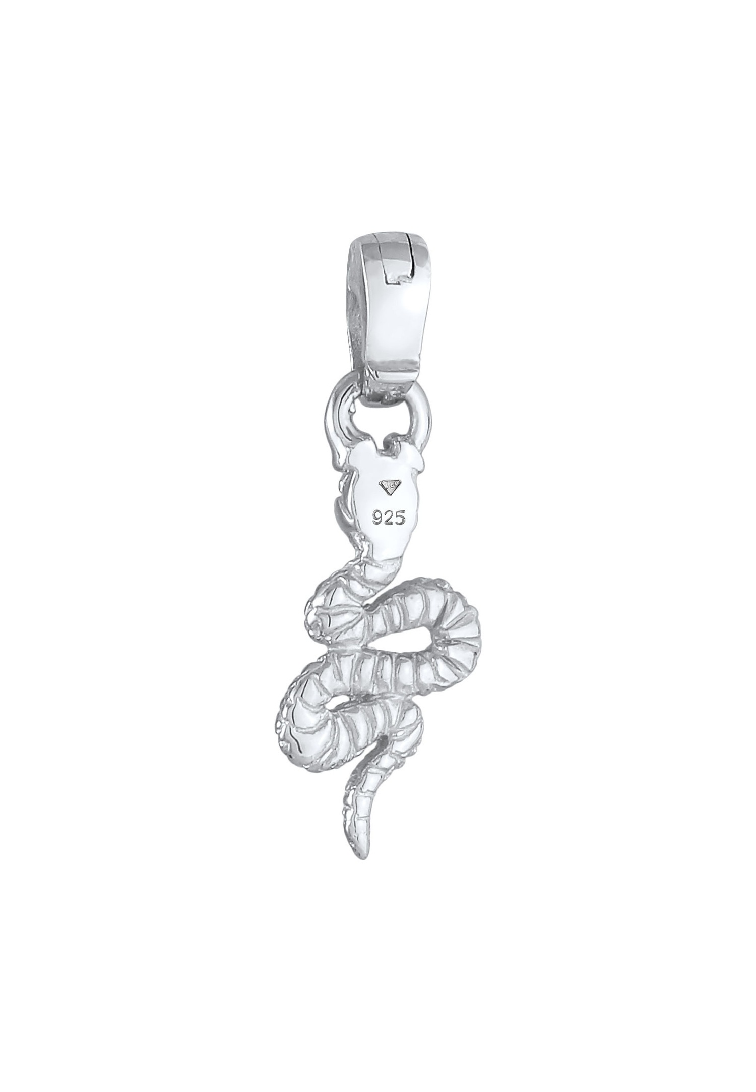 Charm de serpiente para mujer de Elli, estilo básico de las blogueras de moda, en plata de ley 925.