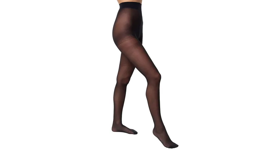 DIM Damen Feinstrumpfhose aus reycelten Garn Green 25 DEN noir