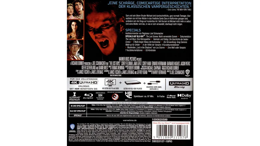 The Lost Boys  (+ Blu-ray)