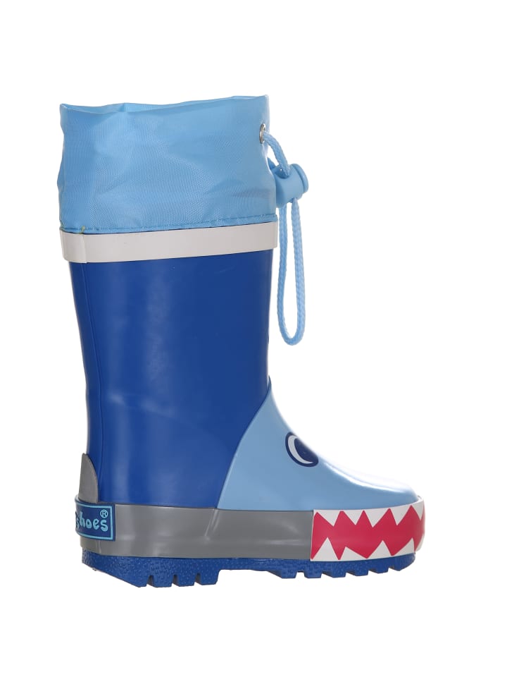 Playshoes Gummistiefel Hai in Blau günstig kaufen