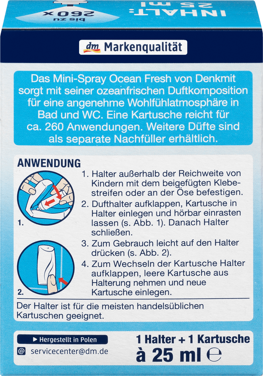 Lufterfrischer Minispray Ocean Fresh Starterset, 25 ml