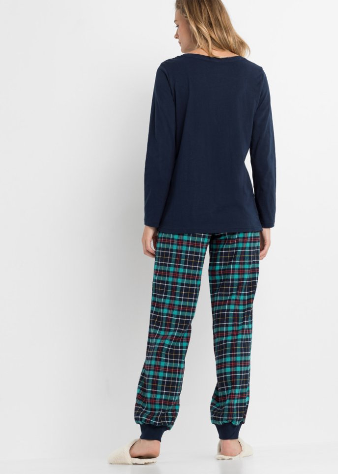 Pyjama mit Flanellhose