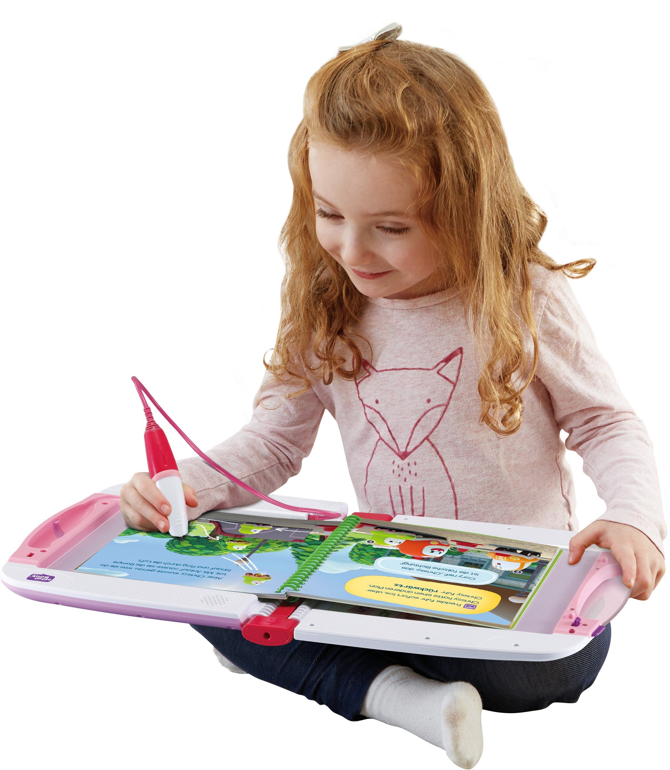 Vtech® Kindercomputer MagiBook v2, pink, Interaktives Lernbuchsystem, mit 2 Lernbüchern
