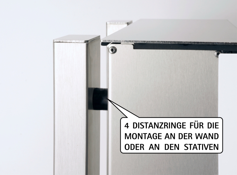 Keilbach Designprodukte Keilbach Briefkasten, Edelstahl, Glasfront