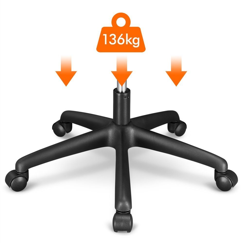 Yaheetech Drehstuhl, Bürostuhl mit Rollen Ergonomischer Schreibtischstuhl