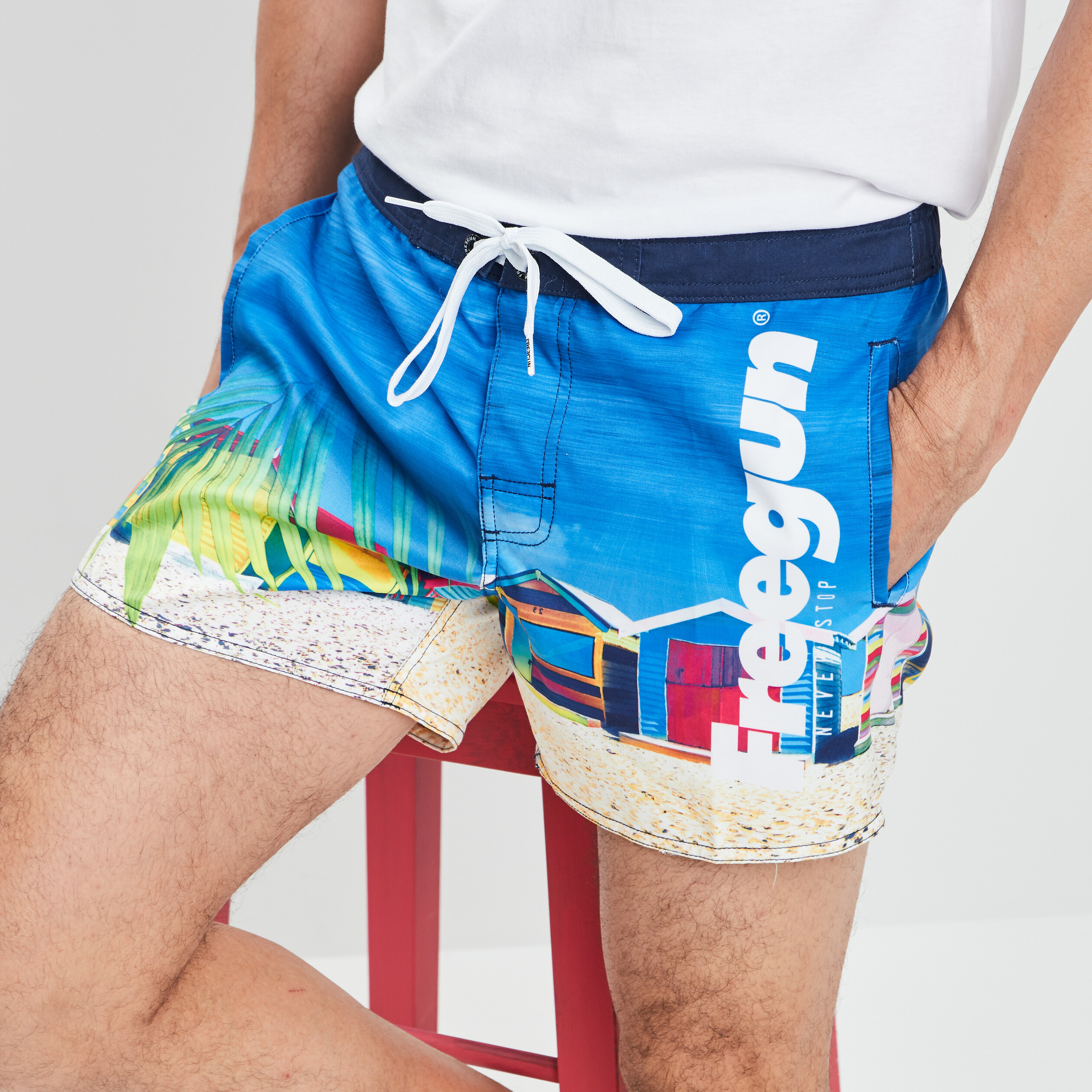 Short de bain Freegun multicolore homme | La Halle