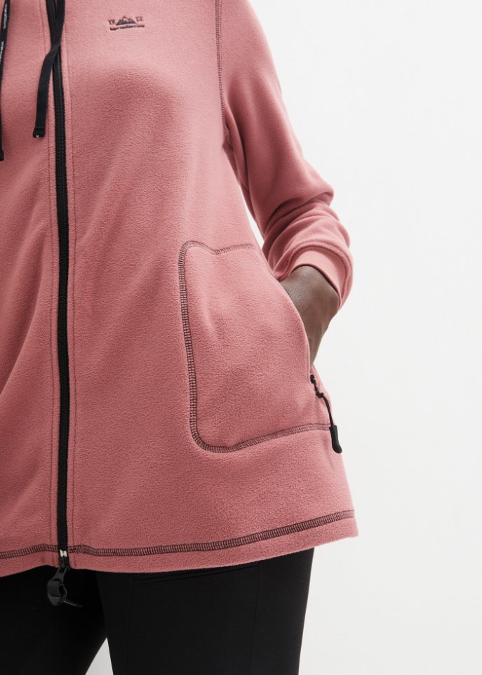 Fleecejacke, extralang