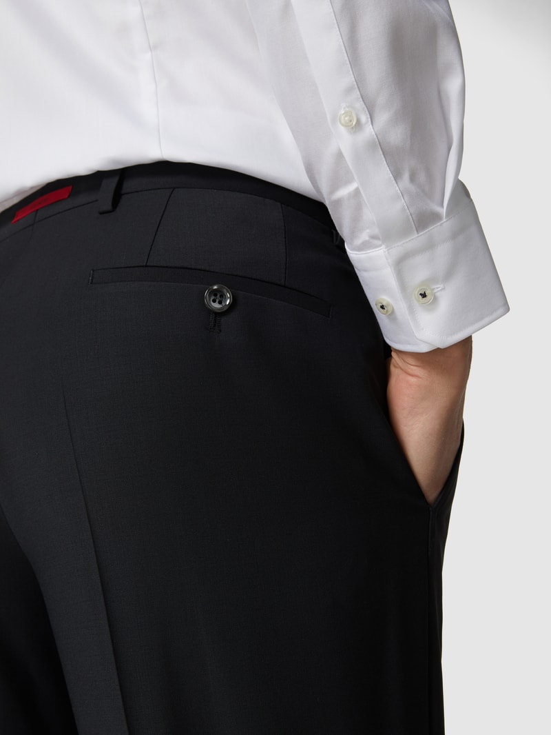 Anzughose mit Stretch-Anteil in schwarz