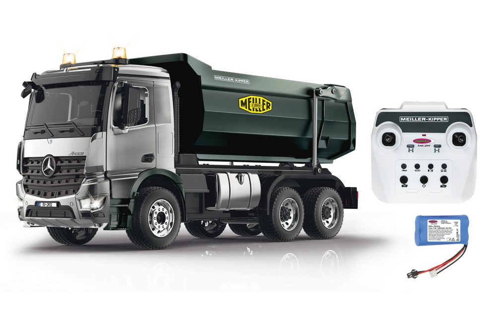 Jamara e.K. JAMARA-406301-Muldenkipper Mercedes-Benz Arocs Metal 1:20 2,4GHz