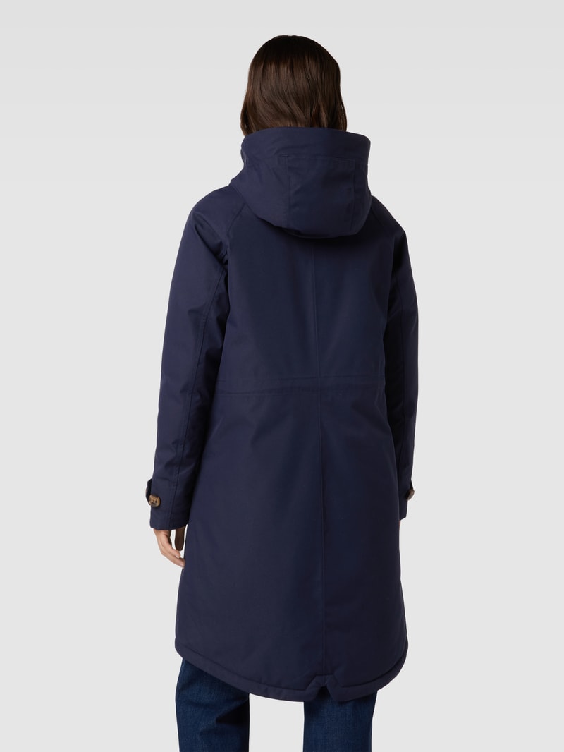 Parka mit Kapuze Modell 'LUNA' in dunkelblau