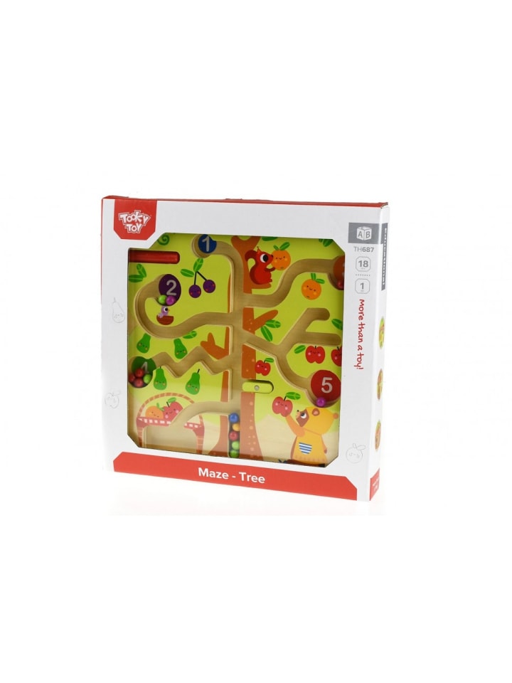 Tooky Toy Holzspielzeug Labyrinth-Baum in bunt günstig kaufen onesize