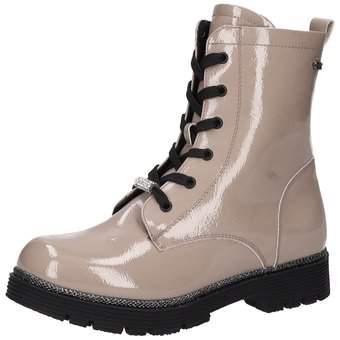 Barbarella Schnür Boots in beige