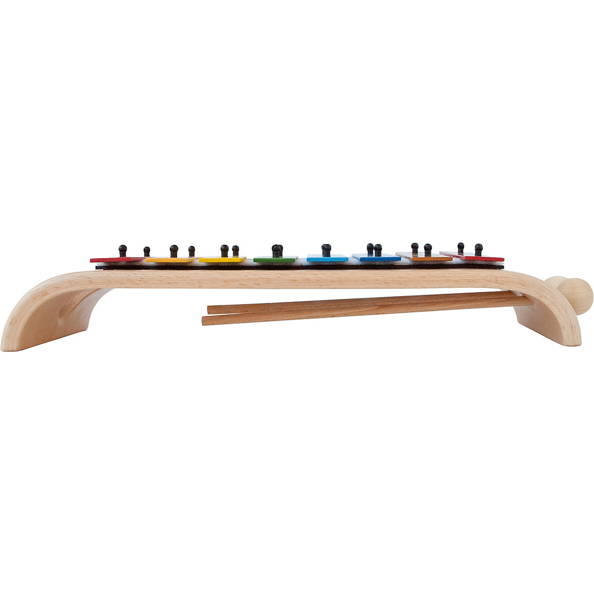 Das wunderschöne Glockenspiel (Holzglockenspiel mit Metallplatten, diatonisch, 2 Schlägel)