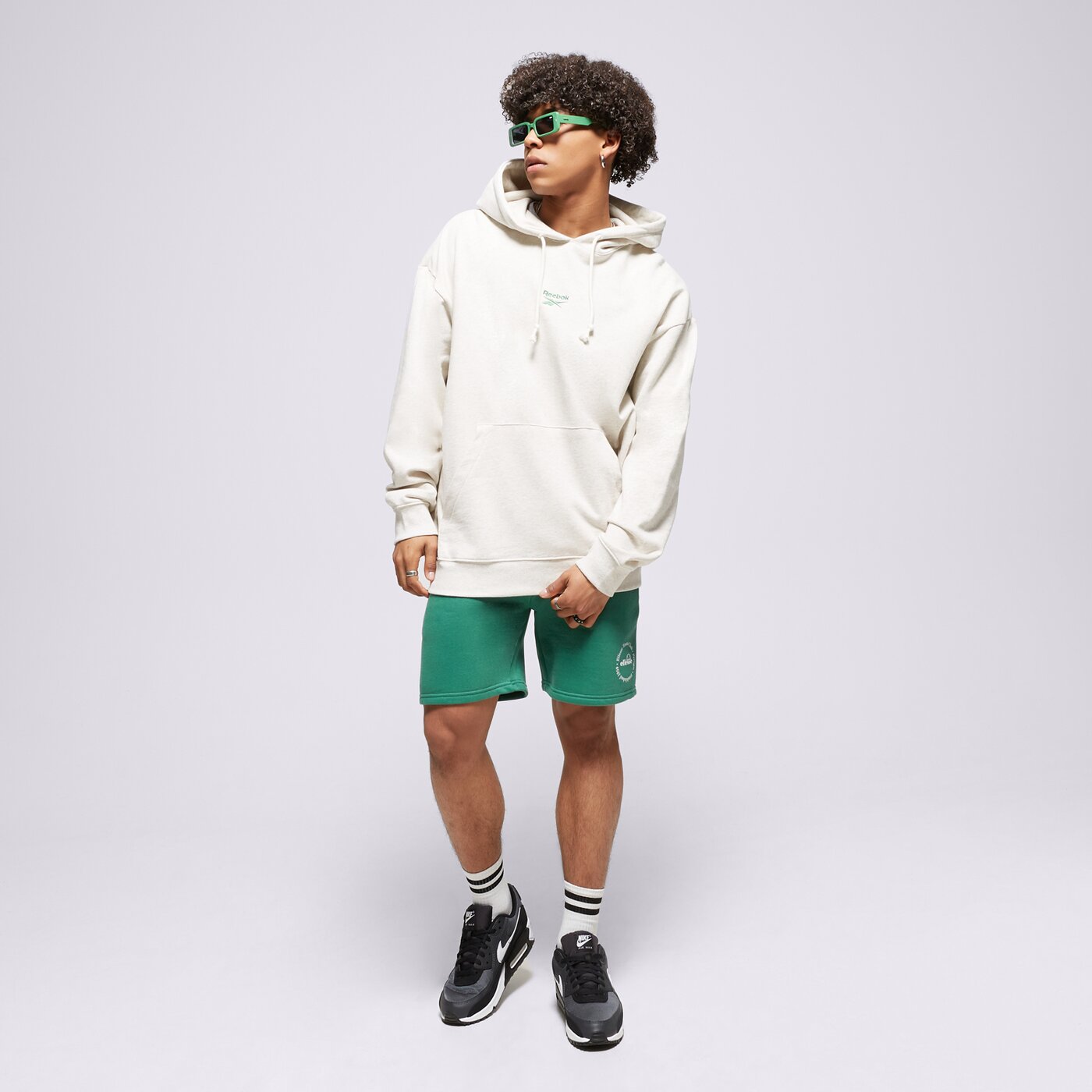 REEBOK SWEATSHIRT Z KAPTUREM CL SV HOODIE Weiß