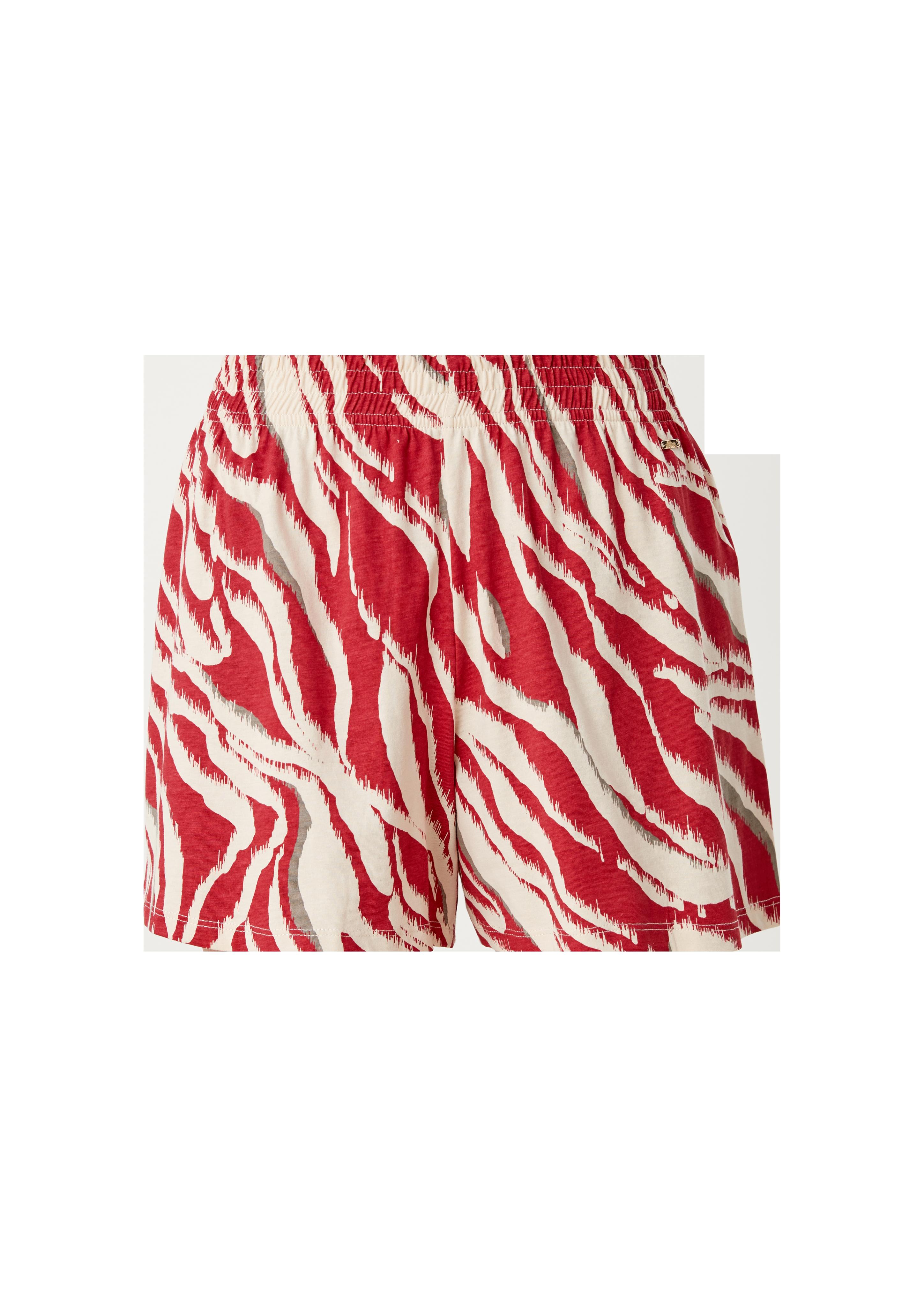 Pyjamashorts im Zebra-Muster  6007099-30A4