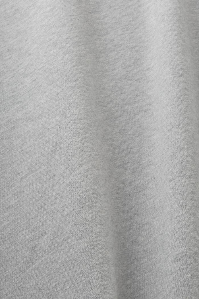Oversized Rundhals-Sweatshirt mit geschlitztem Saum