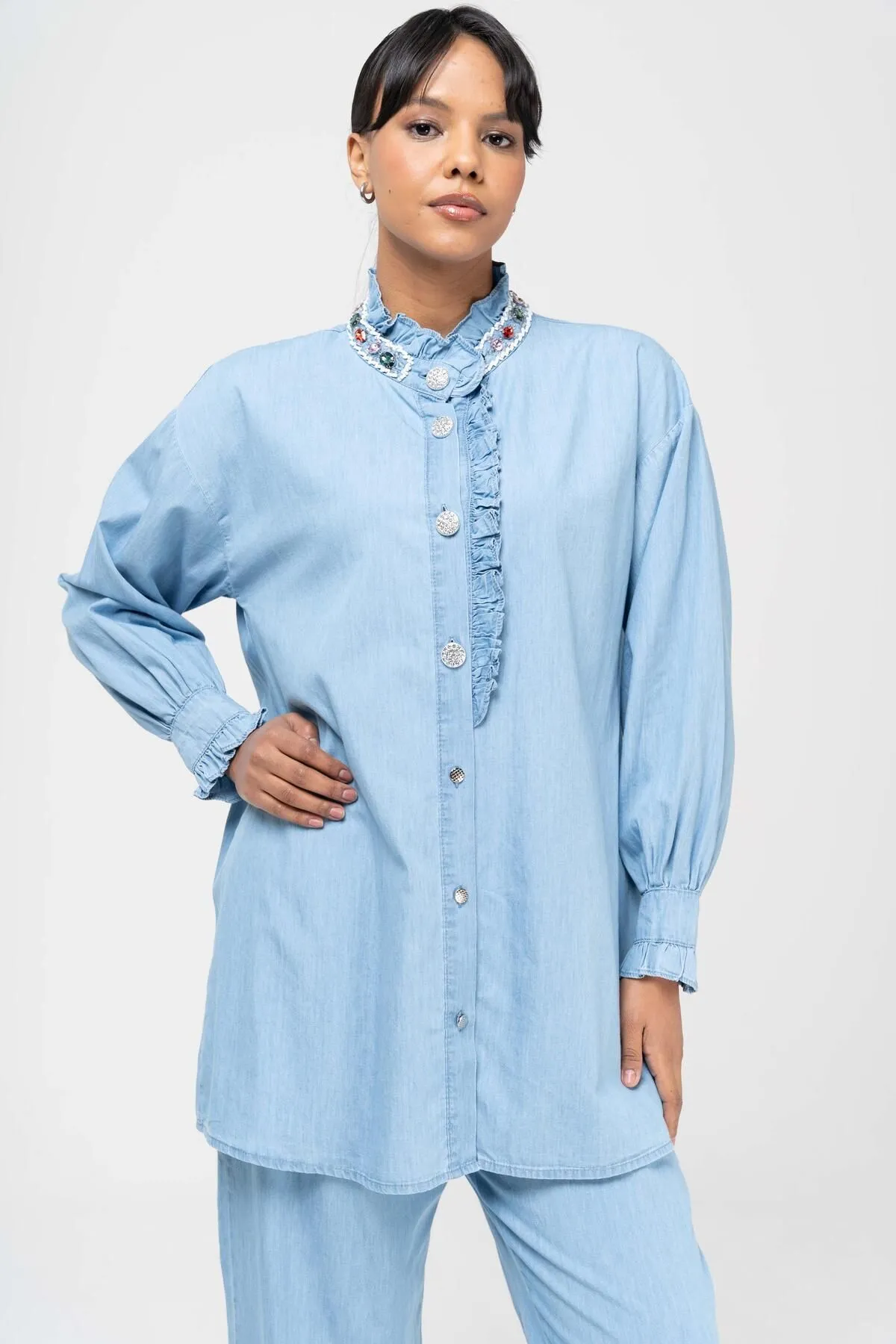Olcay  Zweiteiler - Blau - Relaxed Fit