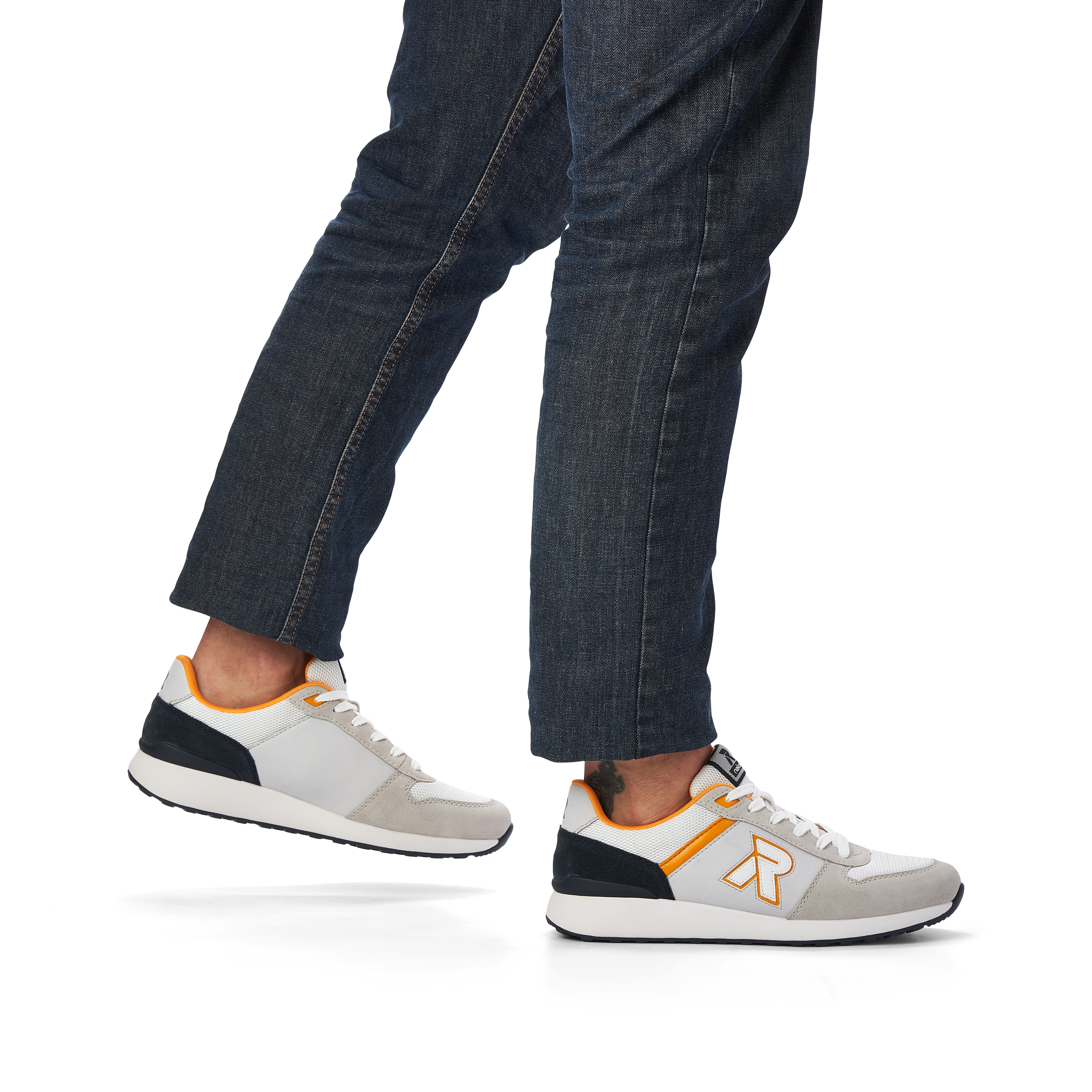 Rieker Herren Sneaker Low stone grey