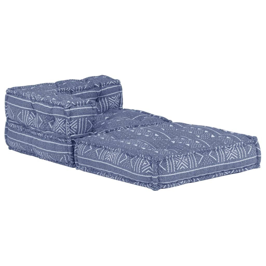 Klappmatratze 297477, möbelando, 69 cm hoch, (LxBxH: 70x70x69 cm), aus Baumwolle in Indigo