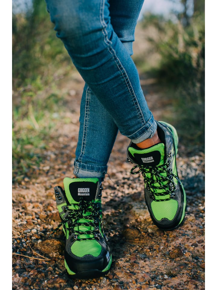 GUGGEN MOUNTAIN Wanderschuhe Uni in Grün günstig kaufen