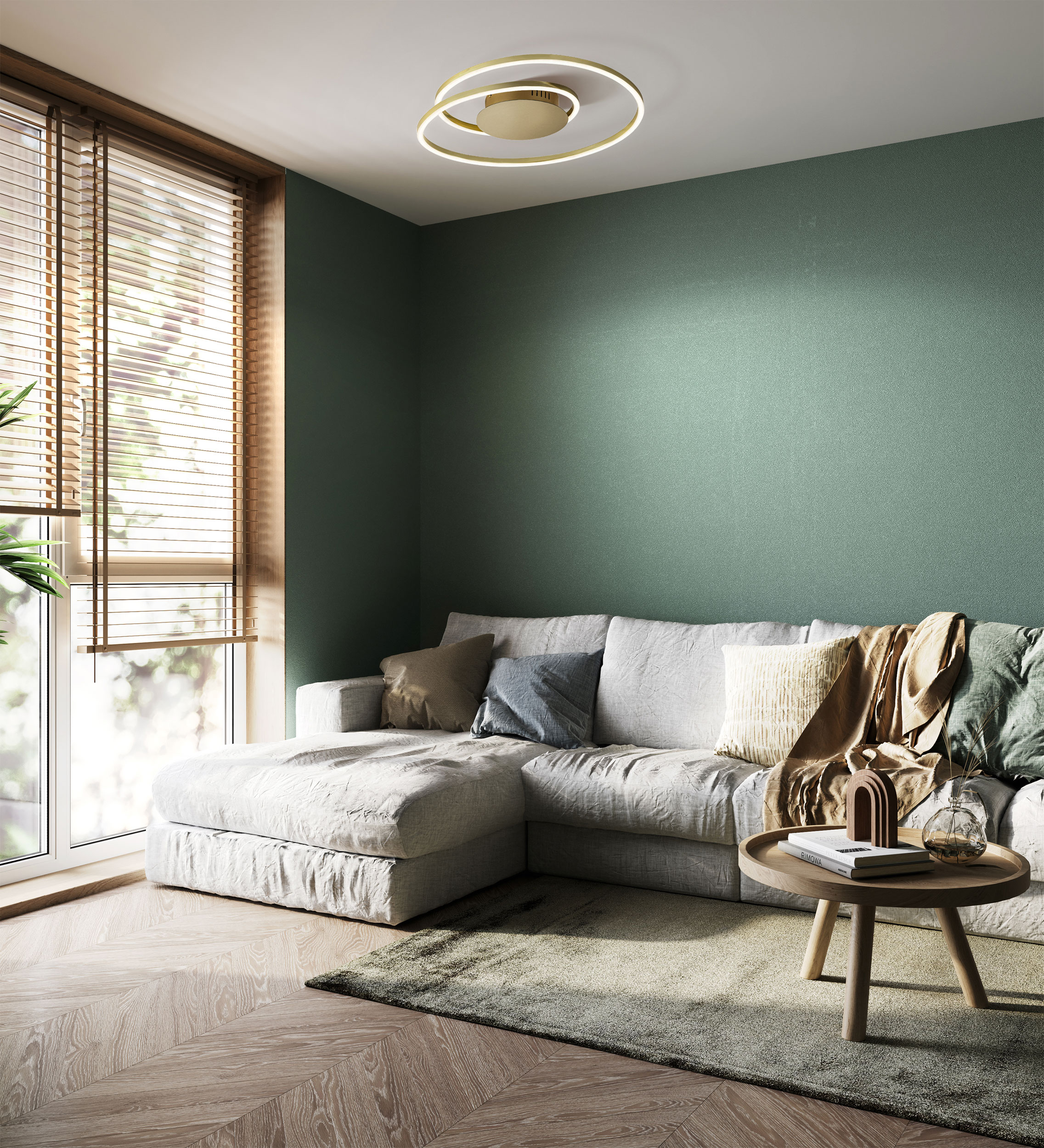 Fischer & HonselLED-Deckenleuchte 1flg