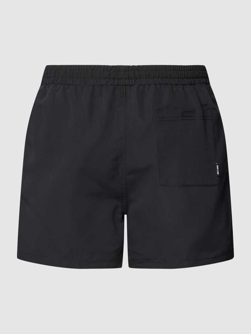 Badehose mit elastischem Bund Modell 'TED' in schwarz