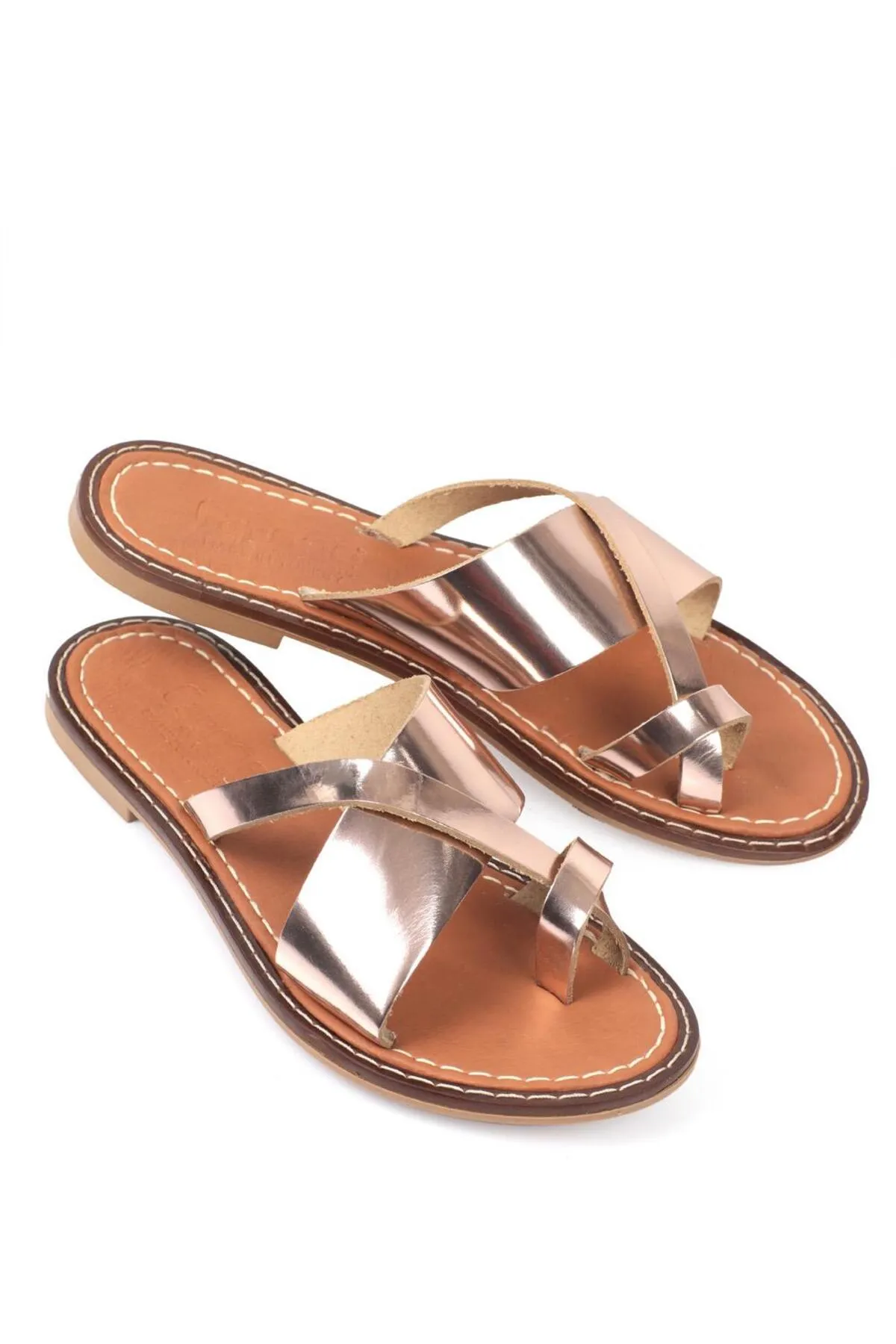Capone Outfitters  Capone 888 Damen-Hausschuhe aus echtem Leder, Bodrum Rose