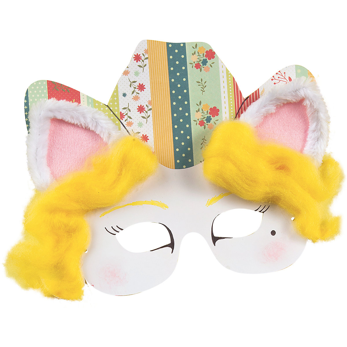 Pappmaskenset Kinder, 6 Stück