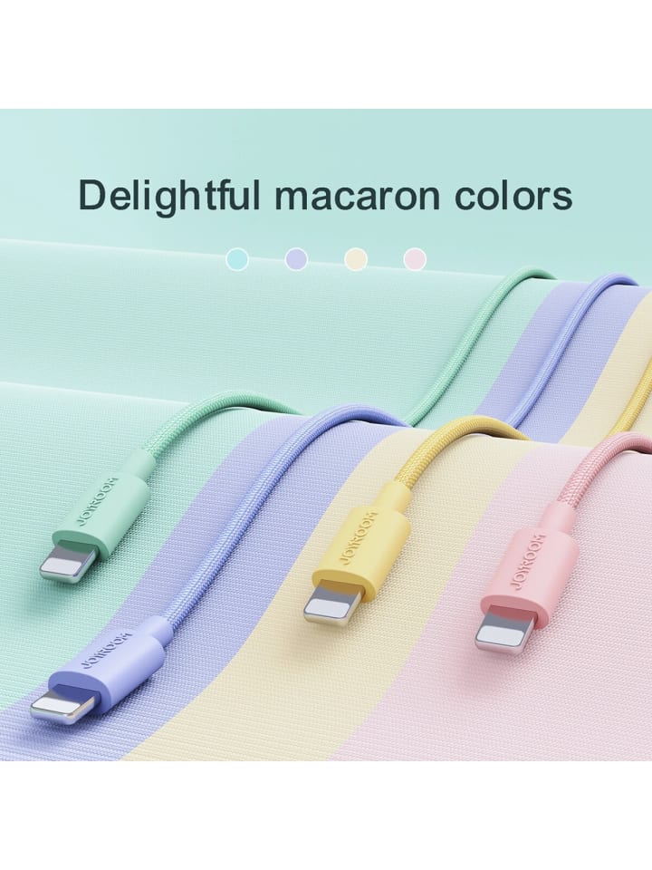 COFI 1453 2,4A 2m Ladekabel Pink mit USB-A Anschluss kompatibel mit iPhone in Pink günstig kaufen 200 cm