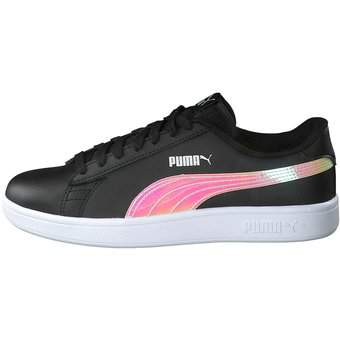 PUMA Smash v2 Holo Jr Sneaker in schwarz