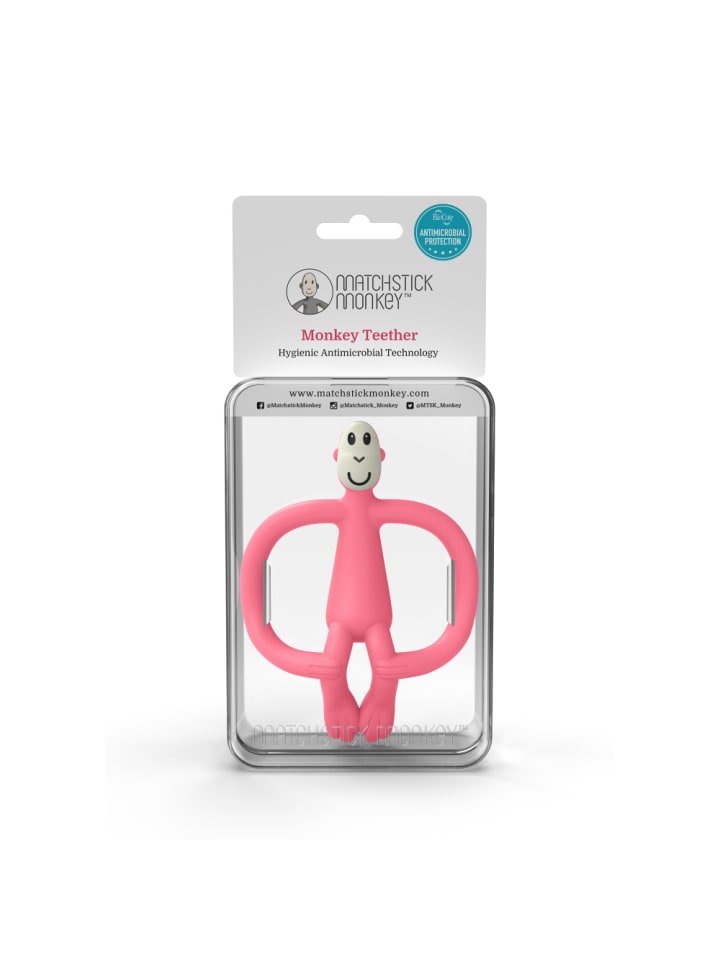 MATCHSTICK MONKEY Matchstick Monkey Beißring / Zahnungshilfe Affe rosa günstig kaufen onesize
