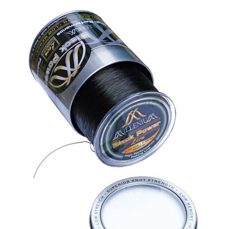 Nylon karpe leon hoogendijk millenium sort power noir 1000m
