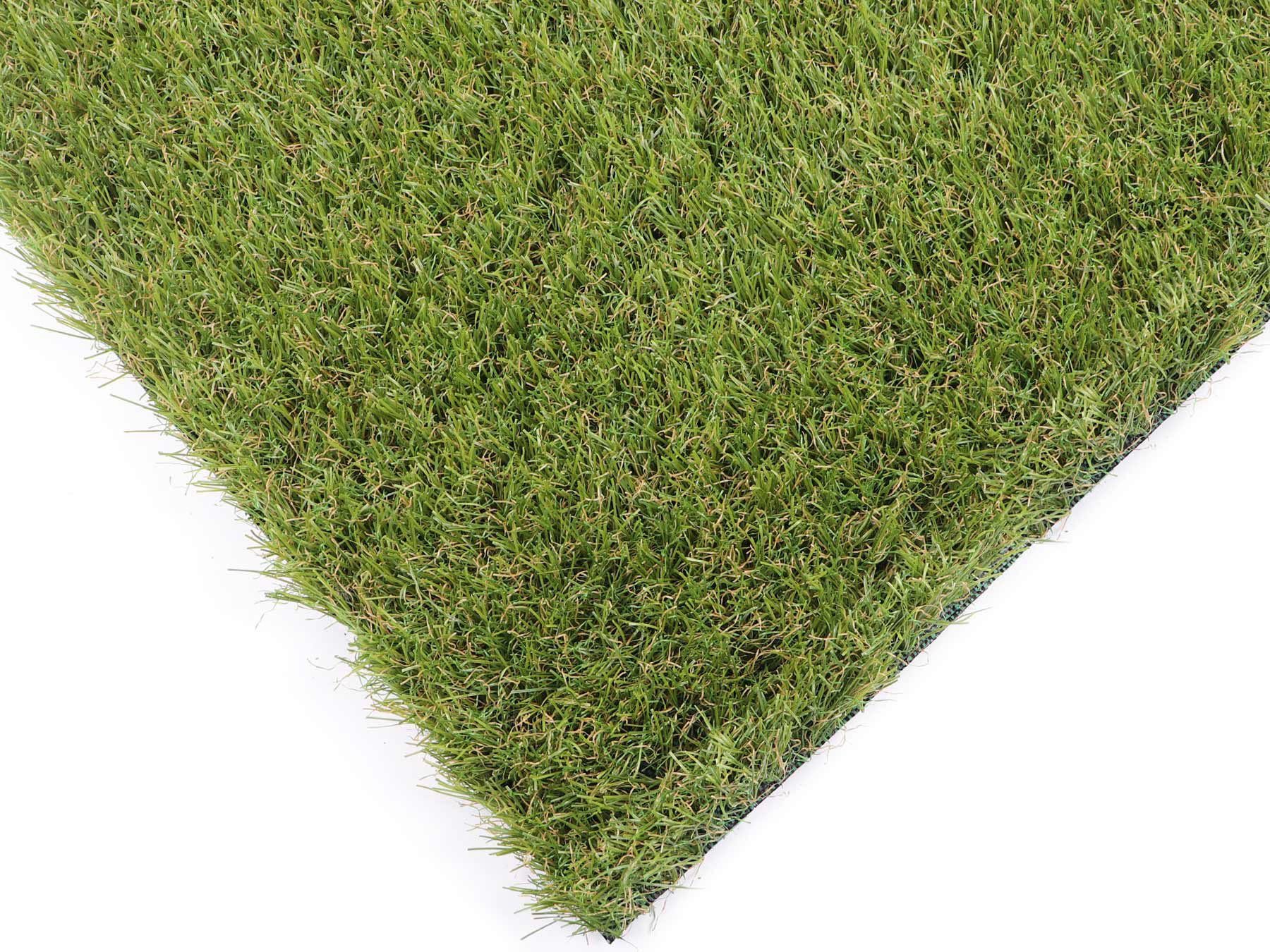 Kunstrasen COLORADO, Primaflor-Ideen in Textil, rechteckig, Höhe: 30 mm, mit Drainagefunktion, ideal für Balkon & Terrasse