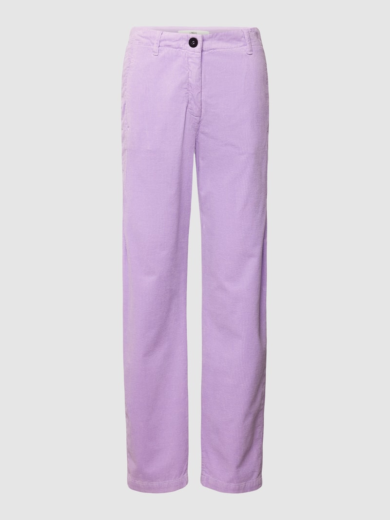 Cordhose mit Gesäßtaschen in flieder