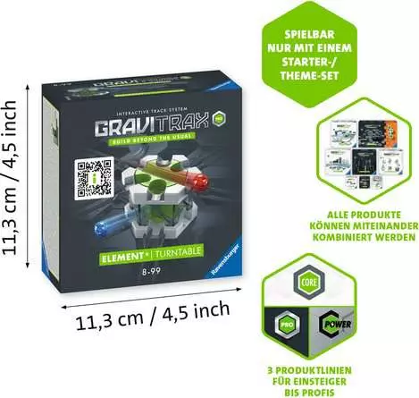 GraviTrax PRO Element Turntable - Kugelbahn-Erweiterung für Kinder ab 8 Jahren