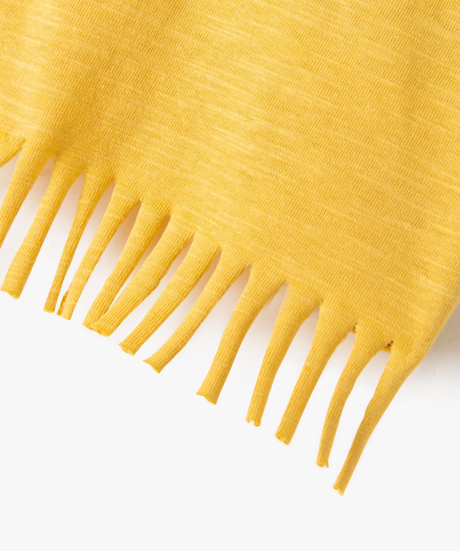 Tee-shirt bébé fille à franges et manches courtes jaune | GEMO