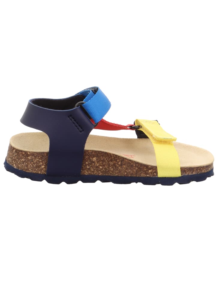 superfit Tieffußbett Sandale FUSSBETTPANTOFFEL in Blau/Mehrfarbig günstig kaufen 35
