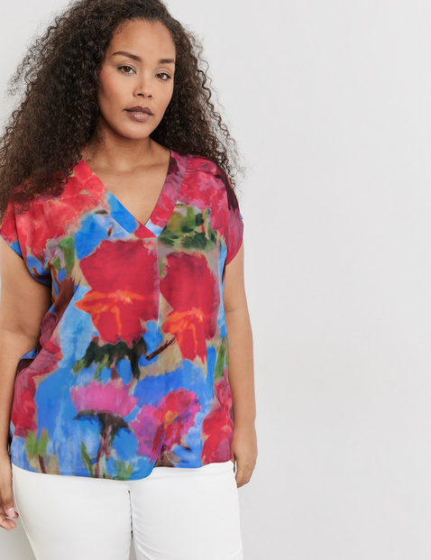Blusenshirt mit Flower-Print