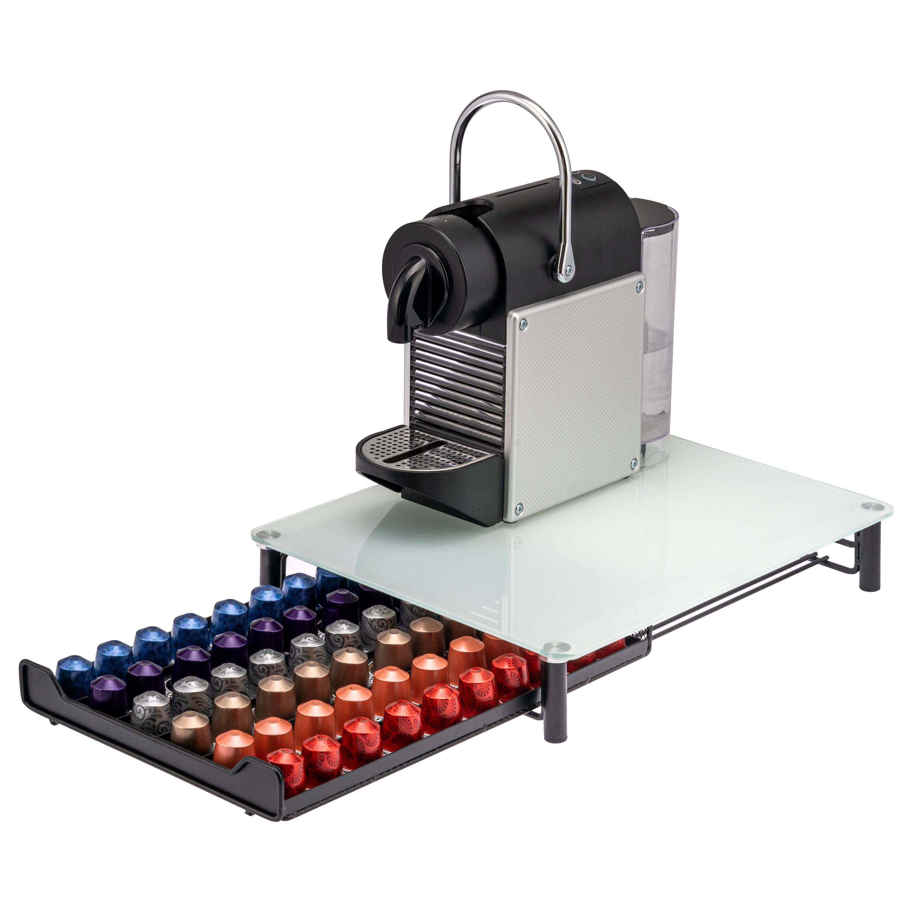 bremermann Kapselspender bremermann Kaffeekapsel-Box für 60x Nespresso, Schubladenbox, Metall