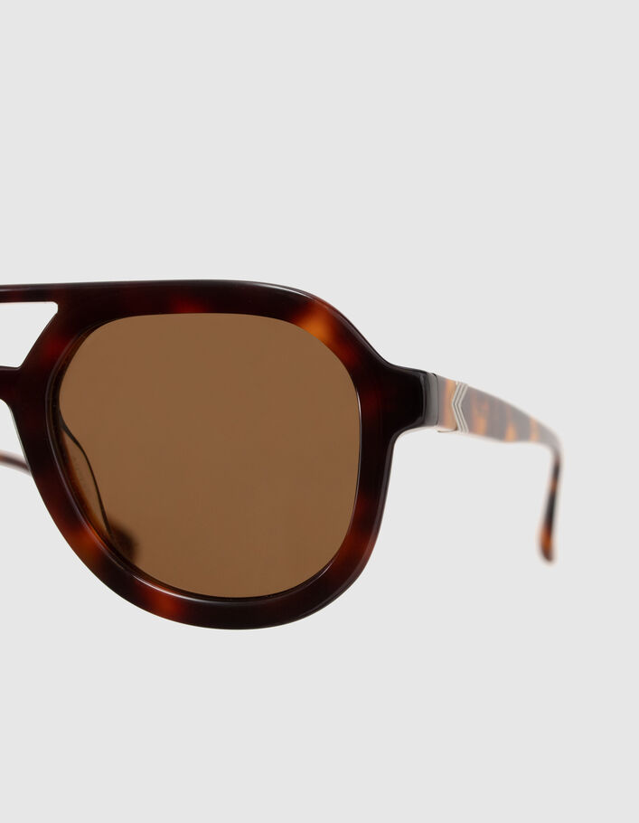 Lunettes solaires miel style pilote Femme