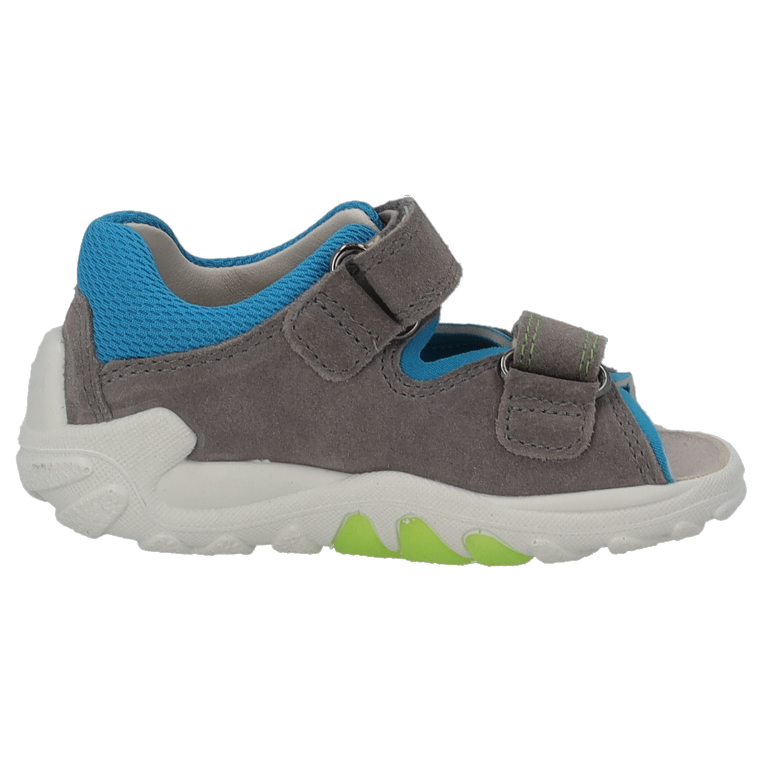 Superfit FLOW 00034, Sandalen (Kinder), Kinder, GRAU/TÜRKIS