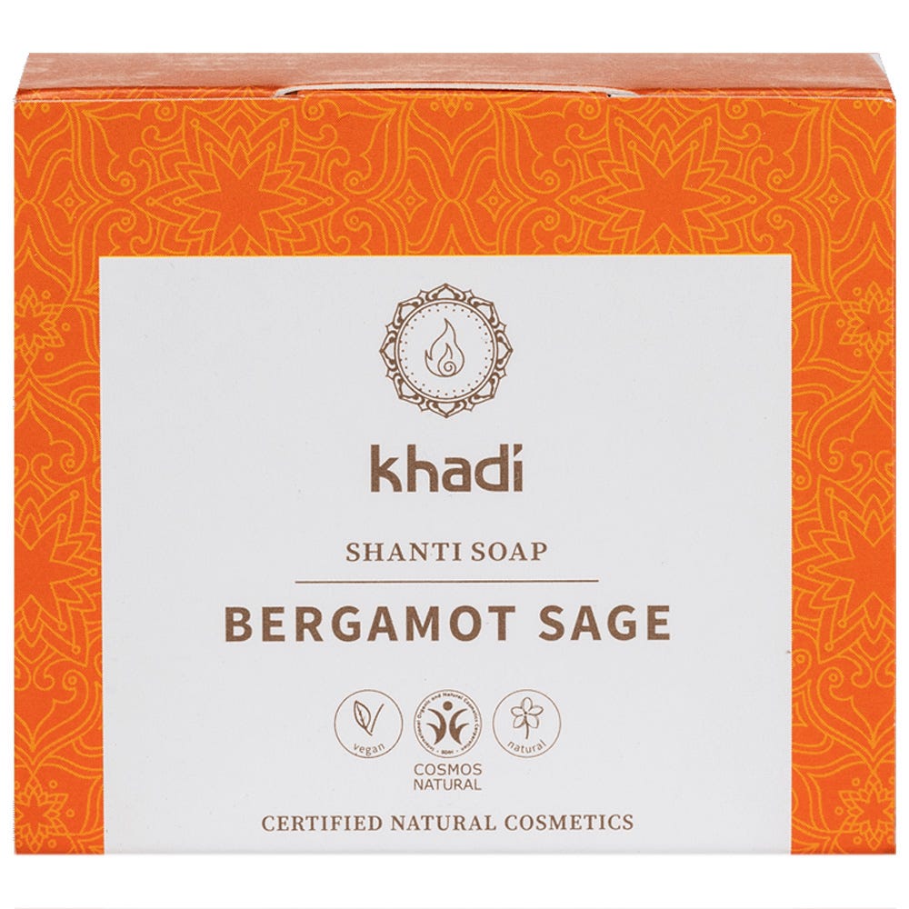 Khadi Shanti Soap Bergamot Sage 100 g